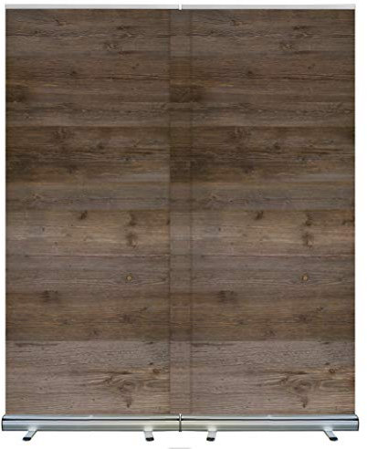 170 x 200 cm - Webcam Video Hintergrund Videokonferenz Zoom YouTube Skype Meeting Business inkl. Tipps „Professionelle Video-Konferenz“ Holzoptik Layout: Holz