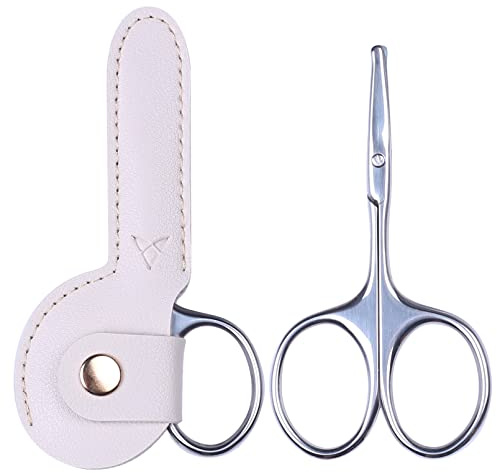 YOUYISI 3.75 Round Tip Safe Mini Pubic Hair Scissors For Women, Small Personal Beauty Vaginial Grooming Trimming Bikini Scissors (Pink)