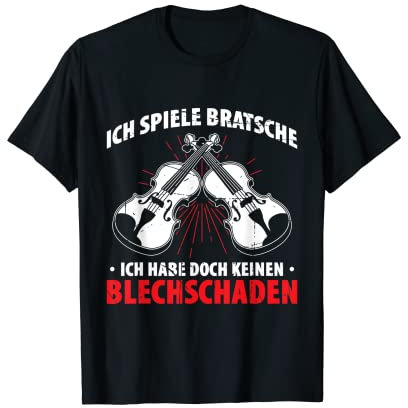 Bratsche Spielen Viola Musik Bratschist Orchester Violist T-Shirt