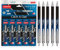 UNOMAX Gelstifte Set - Gel Stift in Blau, 0.7mm, 5 Stück - Hochwertiges Gelschreiber Set, Perfekt für Kunst & Handwerk, Gelstifte, Stift
