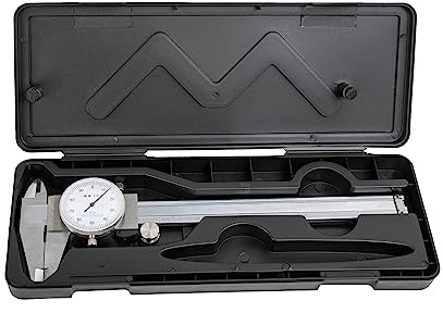 HFS(R) 0-6 Carbon Steel 4 Way Imperial Dial Caliper .001 Shock Proof