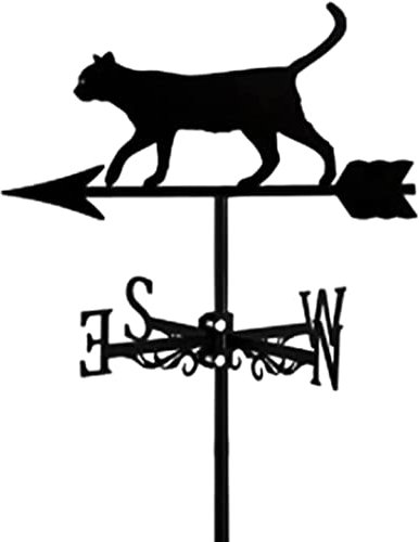 JESSAH Wetterfahne Wetterfahne Tier Hirsch Wetterfahne Edelstahl Windrichtungsanzeige Professionelle Messwerkzeuge Langlebig Retro Bauernhof Szene Garten Pfahl
