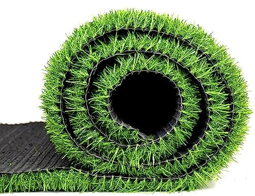 HUHJYUGE Césped Sintético Exterior 2x5m, Alfombra de Césped Sintético, Césped Artificial Barato, Hierba Sintética para Perros Alfombrilla de Entrenamiento, Agradable Al Tacto