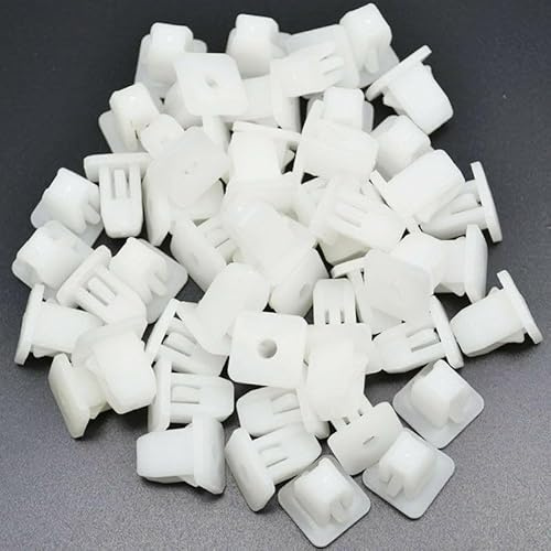 Clip di fissaggio, 50 clip quadrate per parafango auto, rivetti di fissaggio a pressione, 8 x 8,5 mm foro