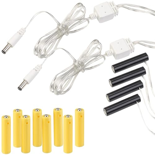 revolt AAA Netzteil: 4er-Set Universal-USB-Batterie-Adapter, ersetzt bis 12 AAA-Batterien (Batterie Adapter Spielzeug, Batteriefach-Netzteil USB, Radio)