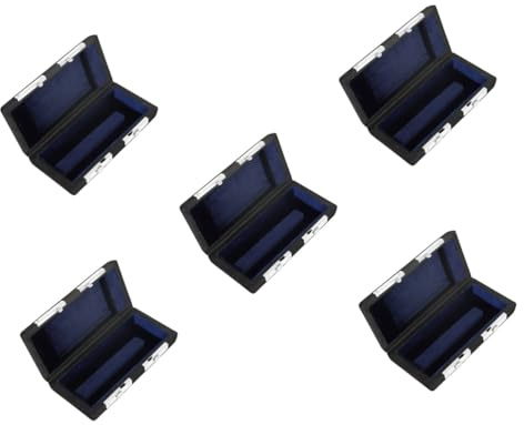 VICASKY 5 piezas de cabeza de flauta caja caja caja maleta fundas flautas recipiente flautenbehälter flötenhalter flötenaufbewahrungskoffer Flötenhalter franela concignante Kopfplatte