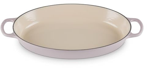 Le Creuset Molde ovalado de hierro fundido esmaltado, 3 cuartos de galón, chalota