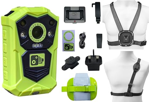 Brifield BR1 NEO Body Camera128GB Ultra HD Video Recorder Wearable Bodycam (BR1 NEO 128GB With Klick Fast Straps)