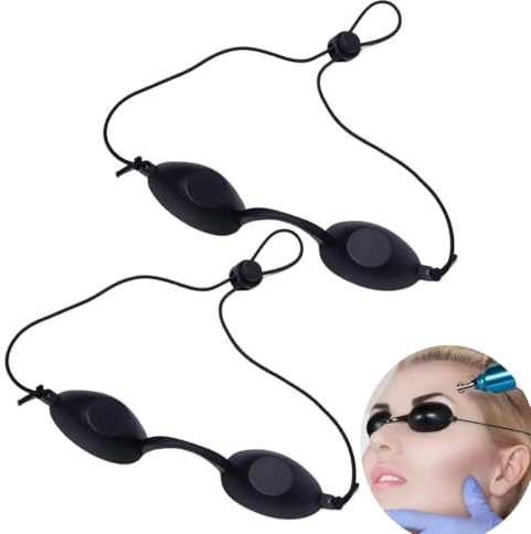 2 Pcs Occhiali Infrarossi, Occhialini Solarium, Occhialini Sole, Occhiali Protettivi Laser Occhiali Di Sicurezza Occhiali Di Protezione, Occhiali di Protezione Ipl Occhiali di Protezione