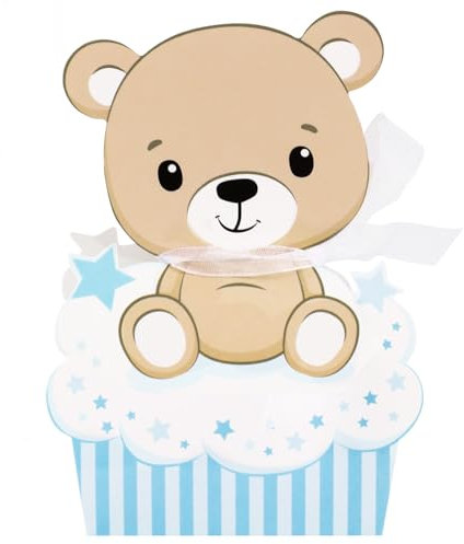 BETESSIN 24pcs Caja Pequeña de Baby Shower, Cajitas Dulces Regalo para Niños, Caja Chuches Detalle Recuerdo para Fiesta Bautizo Comunión Baby Shower Fiesta Bebé Recién Nacido Cumpleaños Niños