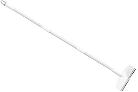 GARVALON Cepillo De Limpieza De Piso De Baño Con Mango y Rasqueta Escobilla Multifuncional Para Azulejos y Lechada Cepillo Para Fregar Suelos Herramienta De Limpieza