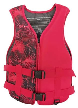 ALEPXS Schwimmweste mit hohem Auftrieb, Schwimmjacke mit modernem Design, atmungsaktive Schwimmweste, Kajakweste für Erwachsene, leichte Schwimmweste mit Verstellbarer(L)