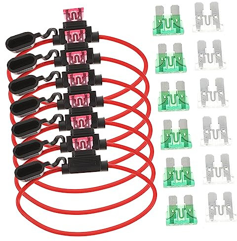 ABOOFAN Inline-sicherungshalter Mit Abnehmbarer Kappe Für Kfz-sicherungen Standard-sicherungssteckdose Auto-Elektronik-zubehör