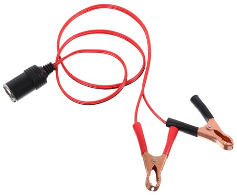 MAGICLULU Auto Batterie Starthilfekabel 1,5m Mit Farbcodierten Clips Leichtes Batteriekabel Für Notfall Starthilfe Tragbar Für Auto Camping Reisen