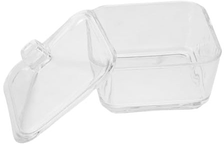Happyyami Azucarero De Vidrio Decorativo Para Cocina Oficina y Hogar Tapa Hermética Capacidad Para Dulces