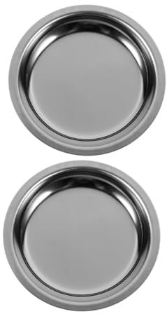 TOPBATHY 2 Pezzi Vassoio per Bustine da Tè Acciaio Inossidabile Portabustine e Sottobicchieri Eleganti Design Moderno per Tè Tua Tavola