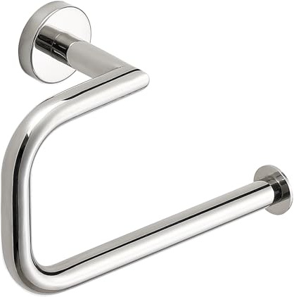 MINGCHI Anneau Porte-Serviettes en Acier Inoxydable 304 - Montage Mural à Percage, Finition Chrome Miroir 15KG, pour Salle de Bain & Cuisine (Accessoire Premium Hôtelier)