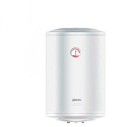 Termo Eléctrico Eco 50L | Ahorro energético, instalación vertical, resistencia esmaltada y depósito vitrificado anticorrosión (Blanco, 50 Litros)