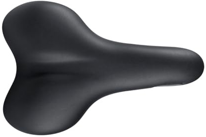 Selle San Marco BIOAKTIVE Trekking - Sella per Bicicletta Urbana, E-Bike, Trekking, Cover Morbida e Liscia, Telaio in Alluminio - Taglia S1, Nero