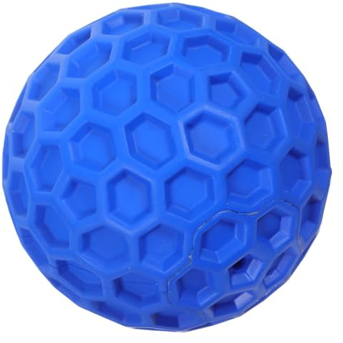 ROMISBABA Interactive Honeycomb Dog Chew Ball for Dogs Teeth Cleaning Dental Care Squeaky Material for Home and Outdoor Use