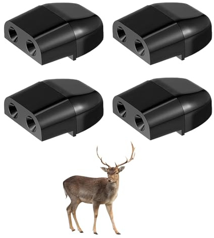 4 fischietto ad ultrasuoni anti gioco, fischietto di avvertimento per cervi, repellente ad ultrasuoni per animali da strada, dispositivo di protezione e avvertimento di animali per auto camion e moto.