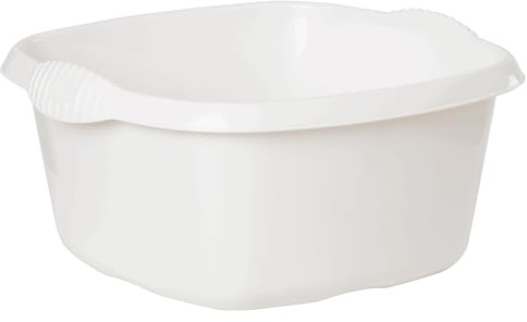 1 Stück Schüssel quadratisch Weiss 9L 32x32cm Kunststoff Spüle Pflege