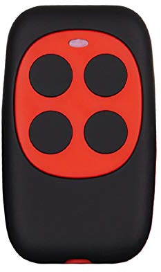 XIHADA Universal Garage Door Opener Remote Cloner Universal Gate Opener Remote Cloning Homelink Programmable Learning Key Fob 4-Buttons Multi Frequency 280MHZ-868MHZ (Red) 1PC