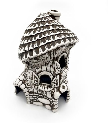 ZooPaul Keramik Deko Dekoration Aquarium Terrarium Ruine Burg Schloss Gebäude 19x13x20cm (LxBxH)