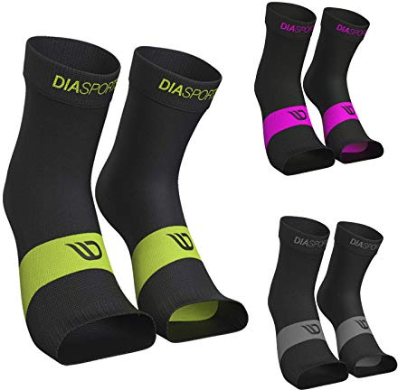 Diasports Fußbandage SANKLES für Damen und Herren (2 Paar) - Knöchelbandagen zur Stabilisierung von Sprunggelenk und Knöchel - Elastische Sprunggelenkbandage zur Unterstützung beim Sport