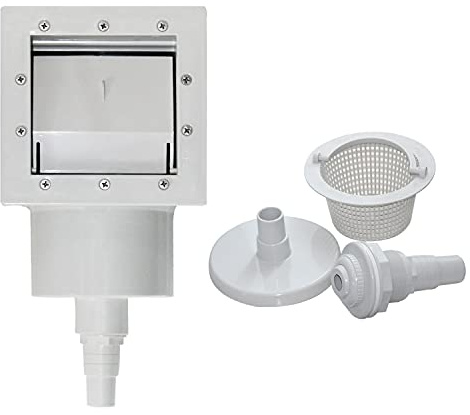 OemClima Einbauskimmer Komplettset poolskimmerset für Beton betonpool Skimmer mit einlaufdüse skimmerkorb betonskimmer