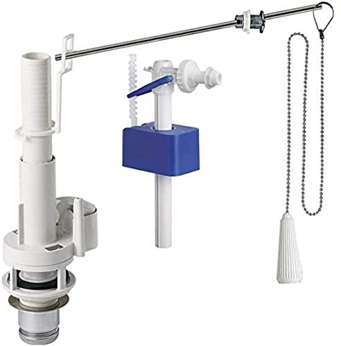 Cr MECCANISMO A CATENELLA PER CASSETTA ALTA PORCELLANA - COMPLETO DI GALLEGGIANTE ENTRATA LATERALE RAMBO 3/8, Grigio