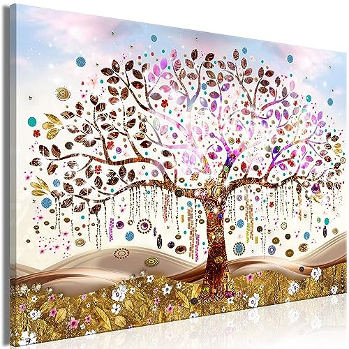 murando Acrylglasbild Gustav Klimt Baum des Lebens 1 Teilig Wandbild auf Acryl Glas Bilder Kunstdruck Moderne Wanddekoration - Abstrakt l-A-0059-k-a