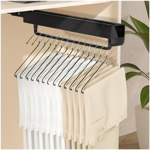 GIVROLDZ Ausziehbare Kleiderstange Zum Herausziehen Der Kleiderbügel Verstellbarer Kleiderschrank Teleskopstange Kleiderstangem, Belastbar 25Kg,475mm