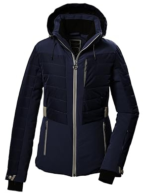 Killtec Damen Ksw 309 Wmn Ski Qltd Jckt Skijacke/Funktionsjacke in Daunenoptik mit abzippbarer Kapuze und Schneefang