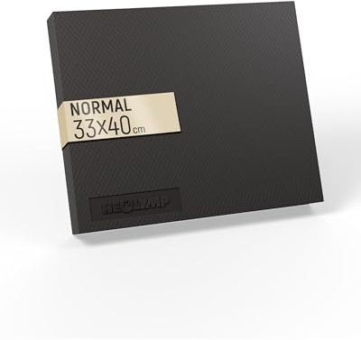 NEOLYMP Balance Pad - Rutschfestes Gleichgewichtstrainer für Physio & Reha - Balance Kissen Gelenkstärkend, Schweißfest, Elastisch - Ideal für Yoga, Gym & Zuhause (Balance Pad schwarz 40 x 33 cm)