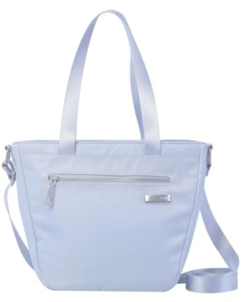 TOTTO - Bolsa Térmica Porta Alimentos 8 L, Modelo Pasiflora, Medidas 27 x 22.5 x 12.5 cm, Bolsa Comida Trabajo, Bolsillo Delantero con Cremallera, Asa para Hombro, Correa Removible, Color Halogen Blue