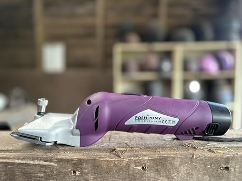POSH Pony Cordless Horse Clippers – Professional Fast Clipping for All Coat Types, 2 Hour Run Time, Includes Spare Battery & Blades, 1-Year UK Warranty. Liveryman A2 Compatible.