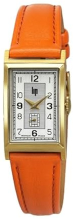 Lip Montre Churchill T18 - Cadran Soleillé - Cuir Orange