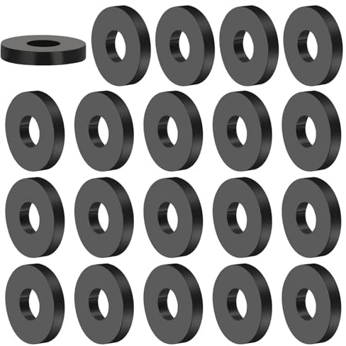 PATIKIL Entretoise en Caoutchouc Polyvalente, 20 Pièces 12mm ID X 30 OD X 5mm T Rondelles D'Isolation Anti-Vibrations en Néoprène pour Boulons Hvac Accessoires de Voiture