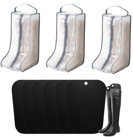 3-pack stövelväskor och stövelträd för cowboy stövel förvaring bärbar dammsäker bagageväska för resor hög bagageutrymme väska för förvaring