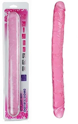 15 Double Ended Dildo Anal Butt Plug Dong Adults Sex Toys for Men Women Couples Gay Lesbian in Pink