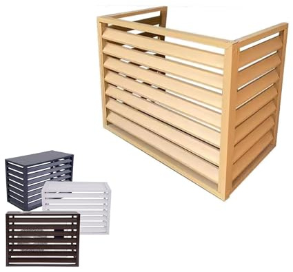 Cubre Aire Acondicionado Exterior de Aluminio - Protector y Soporte para Flores - Cubierta Resistente a Corrosión