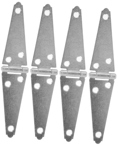 ERINGOGO 4 Stück Hochleistungs Torbänder 100mm Verzinkt Extra Schweres Scharnier Für Holzzäune Und Schuppentüren Außen