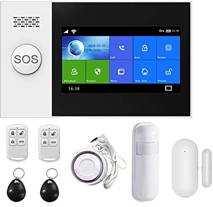 Système de sécurité domestique, PG107 Kit de système d'alarme de sécurité Tuya contrôle d'application avec caméra Ip détecteur de mouvement à numérotation automatique alarme intelligente à la maison(G