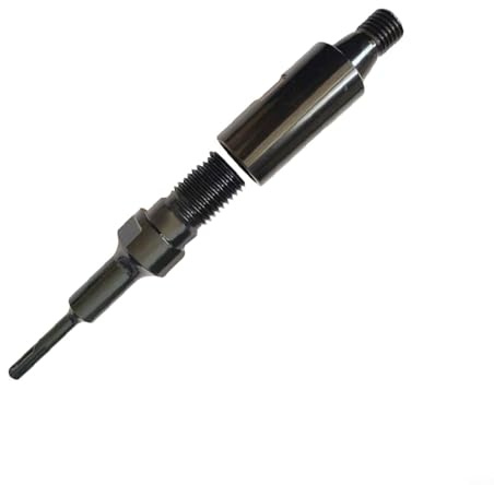 Aprilsunnyzone Gewindebohrer-Adapter-Anschluss 1-1/4-7UNC auf M22 Verlängerungsstange mit SDS-Plus-Schaft für Wasserbohrvorricht-Kernbohrer, schwarz