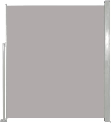 Gecheer Toldo Lateral retráctil de jardín Gris 140x500 cm