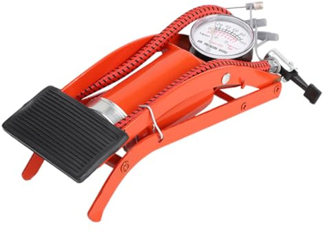 WEKADRIN Mini Tragbare Fußluftpumpe Auto Motorrad Fahrrad Reifenpumpe mit Anti rutsch pedal Schnelles Aufpumpen Langlebiges Material Geeignet für Unterwegs und Aufblasbare Spielzeuge