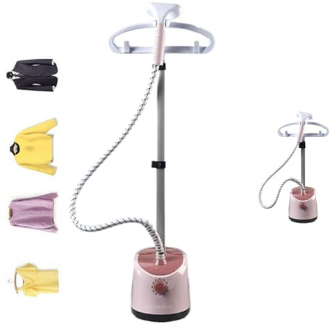 YIGECHENXIN Máquina de Planchado Colgante con Vapor de Alta Potencia Temperatura Ajustable Plancha de Vapor de pie Boquilla de Acero Inoxidable de Nueve Orificios Planchado rápido de poliéster