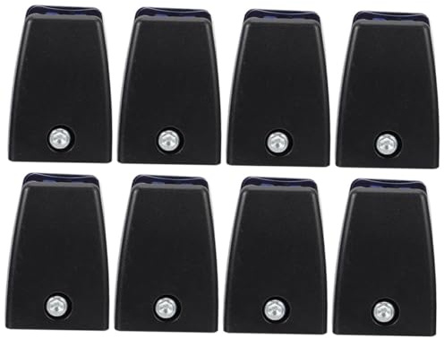 DONFAMDS 8 pièces Clips de Séparateur de Bureau Abs Noir Pinces de Fixation pour Cloisons Verre ou Supports Amovibles pour Cloisons de Bureau et Tables de Conférence