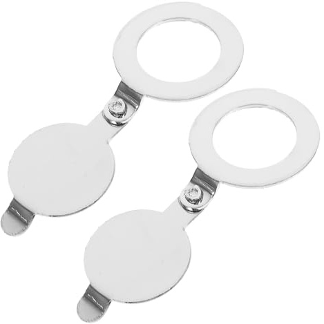 BUGUUYO 2pcs Copper Peephole Privacy Cover for Door Viewer Anti-Fog Plug Design Easy Installation Home and Office Security Hole Covers Quick Replacement
